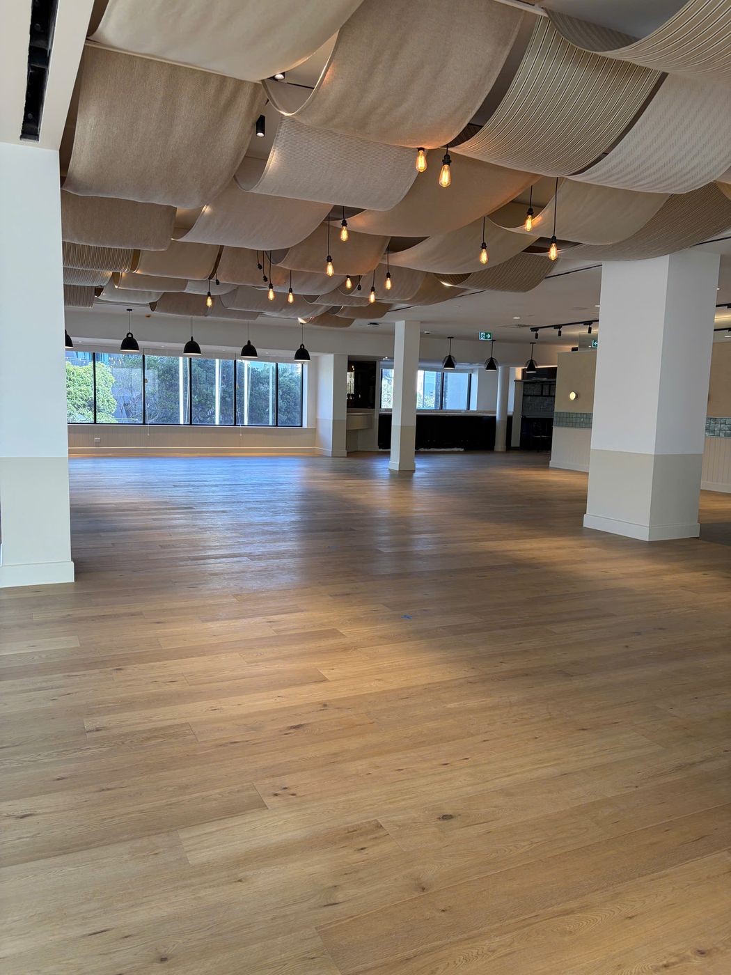 Straight-lay engineered timber flooring installation by Norvo Flooring
